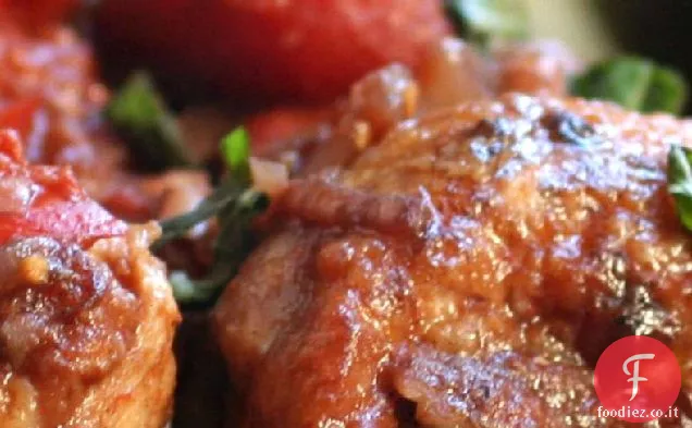 Pollo alla Cacciatora con Vino Rosso