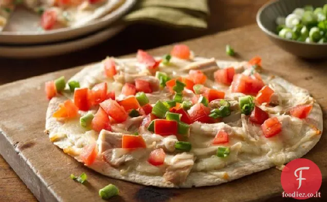 Facile bianco pollo focacce