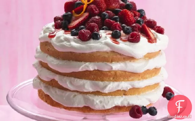 Torta alla crema di bacche