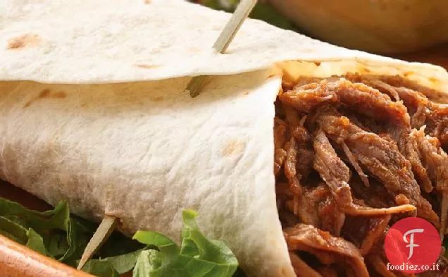 Burritos di maiale del sud-ovest a cottura lenta