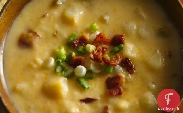 Zuppa di patate al formaggio a cottura lenta