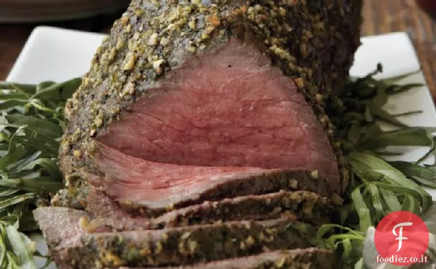 Arrosto di manzo in crosta di dragoncello
