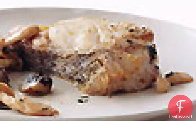Nasello con Funghi selvatici