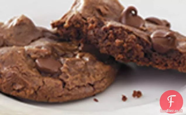 Biscotti al cioccolato Fudgy