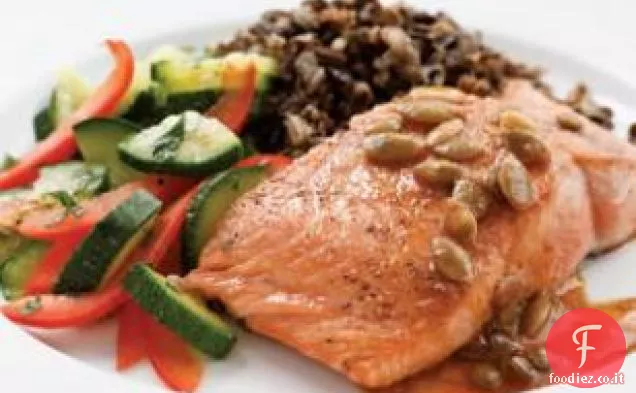 Salmone con Burro di Pepita-lime