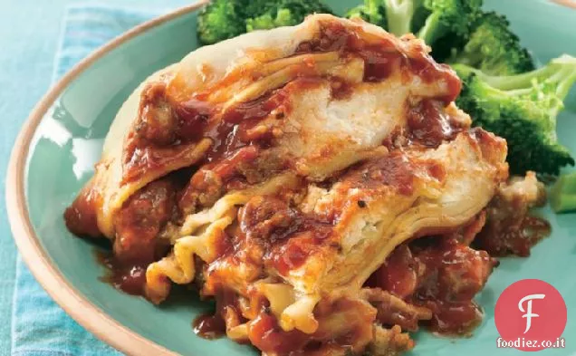 Lasagna di salsiccia italiana a cottura lenta