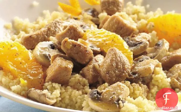 Maiale allo zenzero in salsa all'arancia