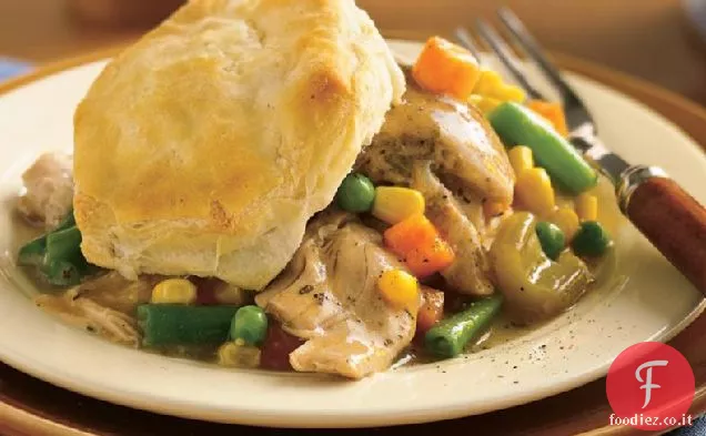 Torta di pollo con biscotto a cottura lenta