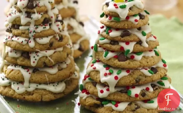 Stack di biscotti dell'albero delle vacanze