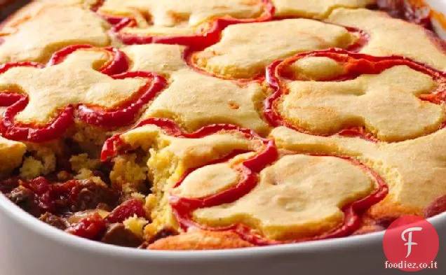 Peperoncino di manzo con crosta di farina di mais