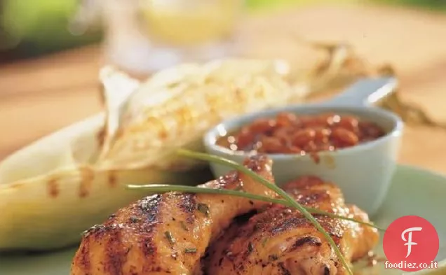 Pollo glassato di acero-senape