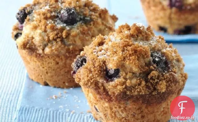 Muffin integrali ai mirtilli