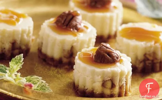 Caramello Pecan Cheesecake Morsi