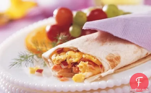 Salmone affumicato e involtini di uova (formato folla)