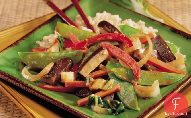 Verdure cinesi al vapore con riso integrale