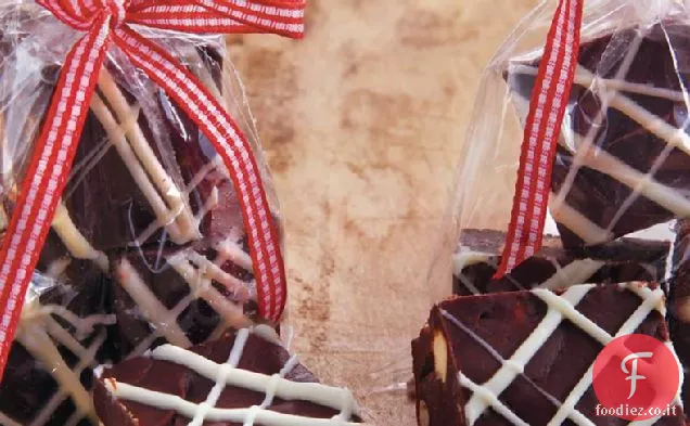 In bianco e nero Pretzel Fudge