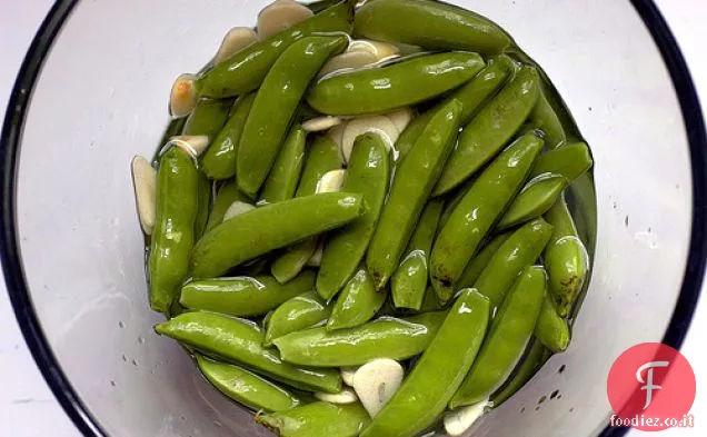 Piselli a scatto di zucchero sottaceto