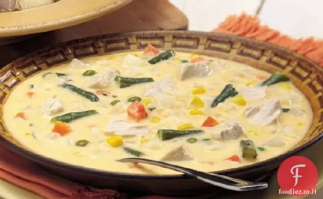 Zuppa di pollo e verdure
