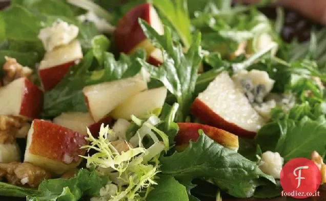 Insalata di Mele e Gorgonzola con Vinaigrette di Vino rosso