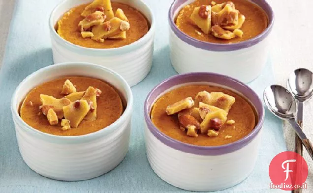 Crema pasticcera di zucca con guarnizione fragile