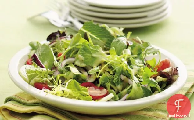Insalata verde mista con Vinaigrette di Digione