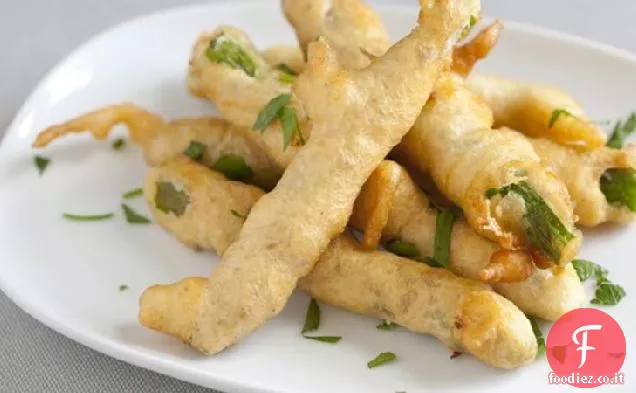 Asparagi pastellati di birra