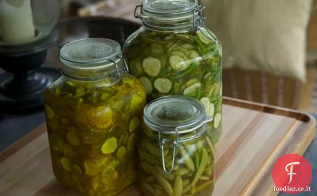 Piselli a scatto di zucchero sottaceto