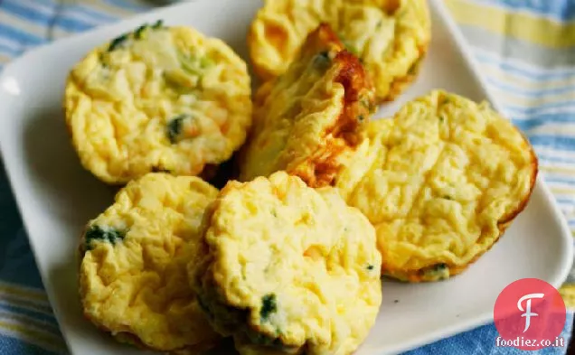 Mini frittate di broccoli e cheddar