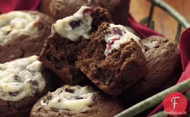 Muffin al mirtillo doppio cioccolato
