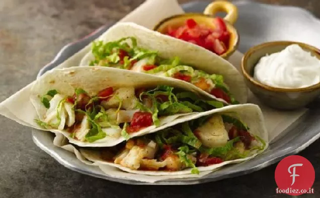 Tacos di pesce con Pico de Gallo