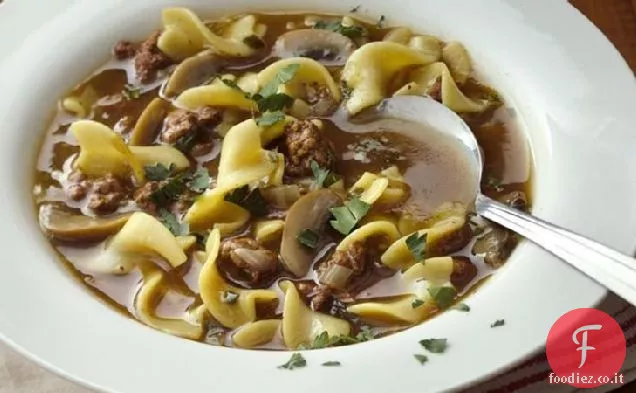 Zuppa di manzo e pasta facile
