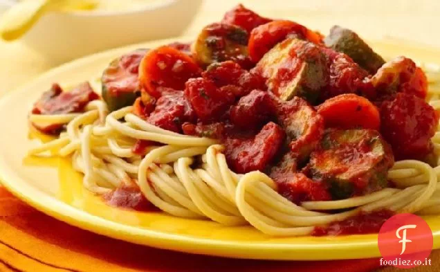 Spaghetti di verdure grosso