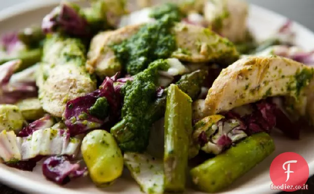 Primavera pollo padella