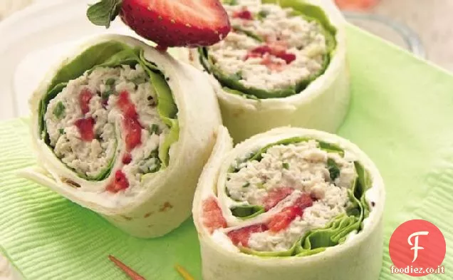 Roll-up di insalata di pollo