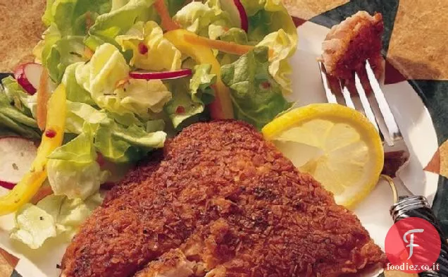 Salmone in crosta di patate