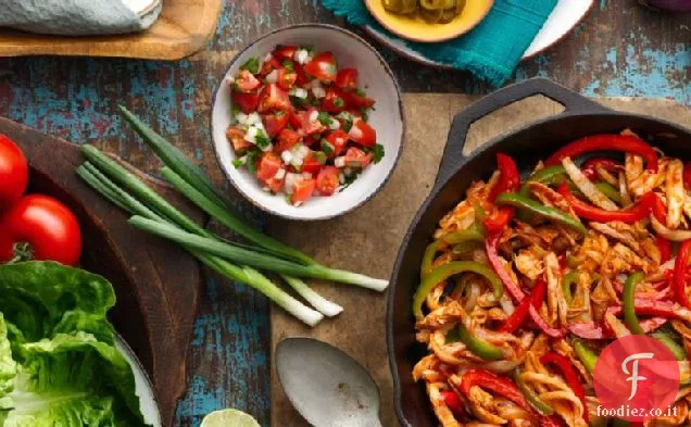 Fajitas di pollo BBQ