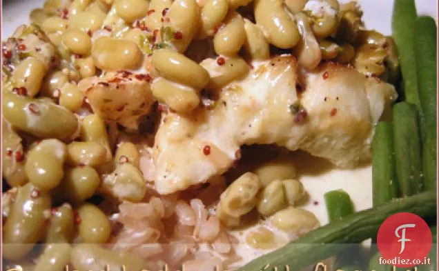 Eglefino affumicato con flageolets in salsa di senape cremosa (o Nigel Slater fa WTSIM)