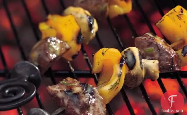 Facile alla griglia bistecca Kabobs