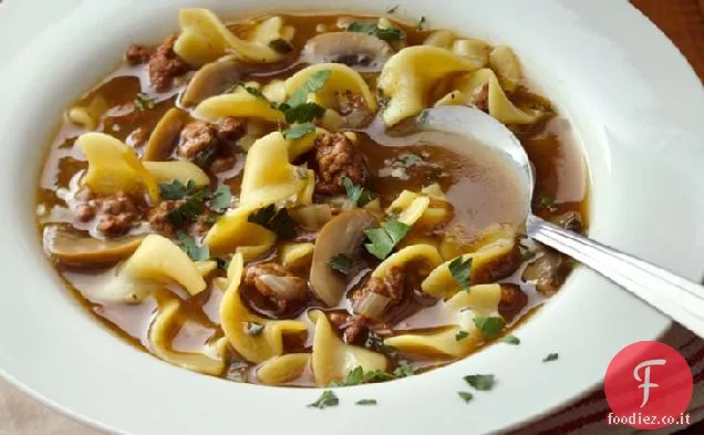 Zuppa di manzo e pasta facile