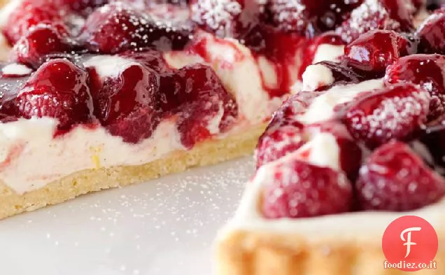 Crostata di vaniglia e lampone