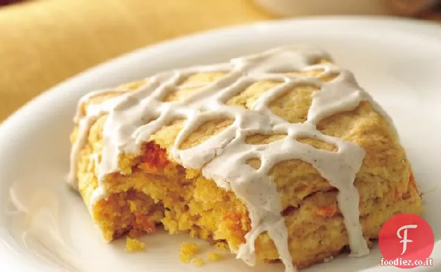 Quadrati di biscotti di patate dolci glassati