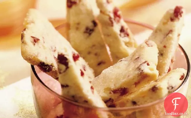 Zeppe di Shortbread allo zenzero e mirtillo