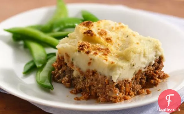 Polpettone italiano con patate all'aglio
