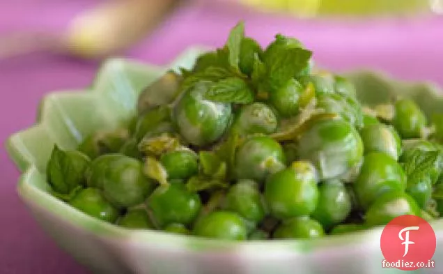Piselli con Limone, menta e Scalogno