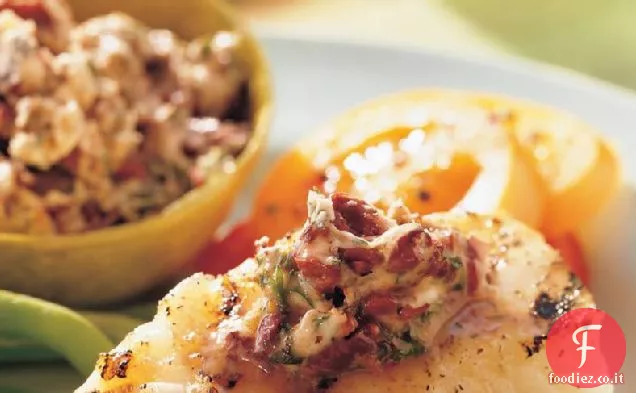 Branzino alla Griglia con Burro di Agrumi e Olive