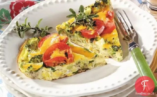 Frittata vegetariana da giardino