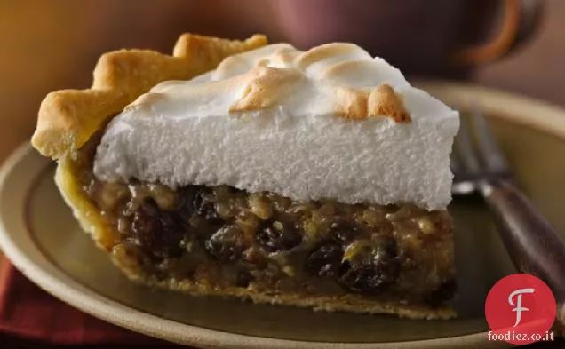 Torta di panna acida e uva passa