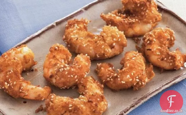 Gamberi fritti al curry piccante