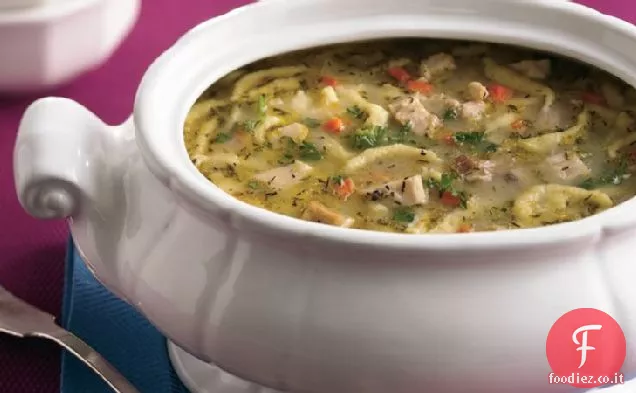 Zuppa di tacchino-Spaetzle