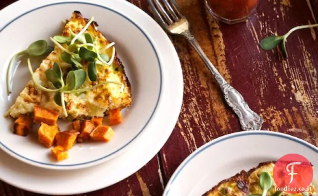 Frittata di piselli e Formaggio
